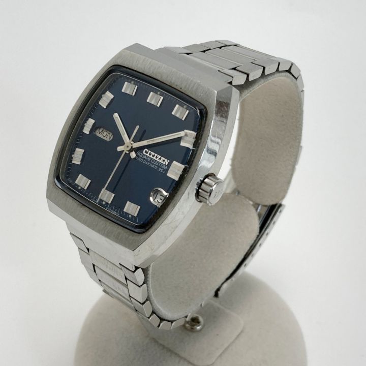 CITIZEN シチズン スクエアカスタム 25石 デイデイト 67-4516 ネイビー