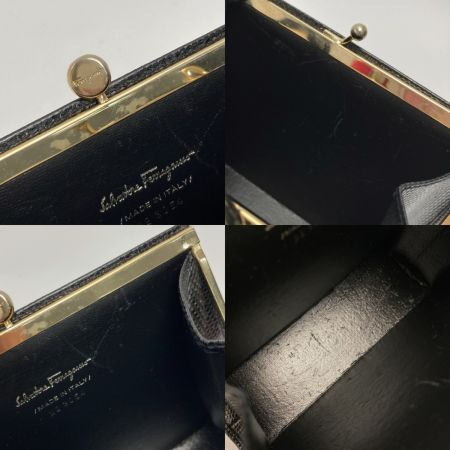  Salvatore Ferragamo サルヴァトーレフェラガモ ヴァラ ミニ チェーンショルダーバッグ 22-3054 ブラック レザー 箱有