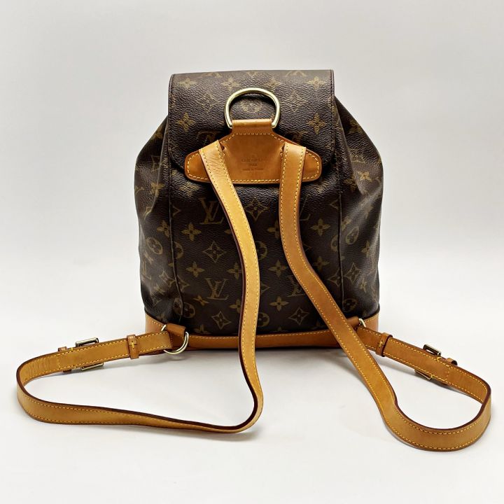 LOUIS VUITTON ルイヴィトン モノグラム モンスリMM M51136 ブラウン リュック バックパック レディース  ゴールド金具｜中古｜なんでもリサイクルビッグバン