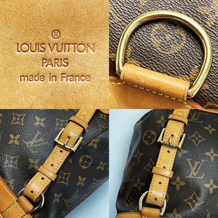 LOUIS VUITTON ルイヴィトン モノグラム モンスリMM M51136 ブラウン リュック バックパック レディース  ゴールド金具｜中古｜なんでもリサイクルビッグバン