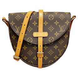 ☆☆ LOUIS VUITTON ルイヴィトン モノグラム シャンティー M51233 ブラウン ショルダーバッグ レディース ゴールド金具 Cランク