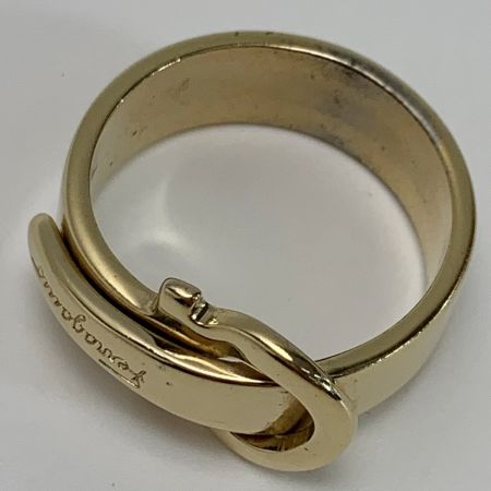  Salvatore Ferragamo サルヴァトーレフェラガモ ガンチーニモチーフ ゴールド スカーフリング