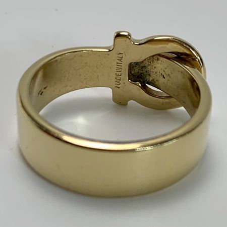  Salvatore Ferragamo サルヴァトーレフェラガモ ガンチーニモチーフ ゴールド スカーフリング