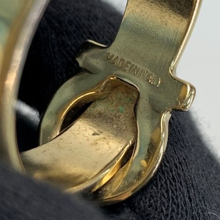  Salvatore Ferragamo サルヴァトーレフェラガモ ガンチーニモチーフ ゴールド スカーフリング