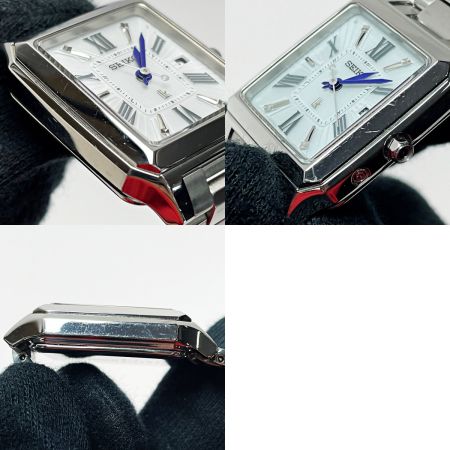  SEIKO セイコー ルキア SSVW097/1B22-0CF0 シルバー 電波ソーラー スクエア レディース 腕時計