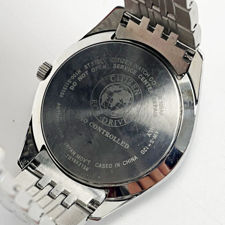  CITIZEN シチズン 電波ソーラー H100-S113156 シルバー×ブラック 黒文字盤 アナログ メンズ 腕時計