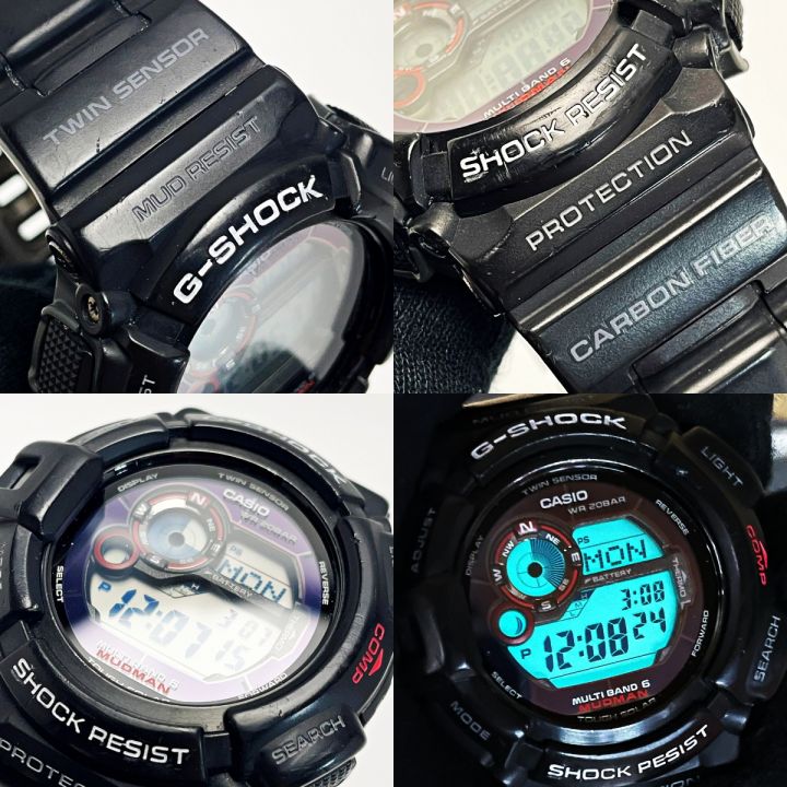 CASIO カシオ G-SHOCK MUDMAN マッドマン GW-9300-1JF ブラック 電波ソーラー デジタル メンズ  腕時計｜中古｜なんでもリサイクルビッグバン