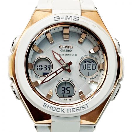  CASIO カシオ Baby-G ジーミズ MSG-W100G-7AJF ホワイト×ピンクゴールド 電波ソーラー デジアナ レディース 腕時計