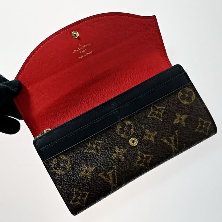 LOUIS VUITTON ルイヴィトン ポルトフォイユ・サラ テュイルリー M64098 モノグラム マロン 長財布 レディース  ゴールド金具｜中古｜なんでもリサイクルビッグバン