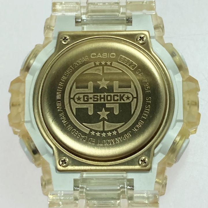 CASIO カシオ G-SHOCK 35周年記念モデル グレイシアゴールド GA-735E-7JR クォーツ メンズ 腕時計  箱・取説有｜中古｜なんでもリサイクルビッグバン