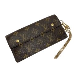 ☆☆ LOUIS VUITTON ルイヴィトン モノグラム ポルトフォイユ・アコルディオン M58008 チェーンウォレット 長財布 Cランク