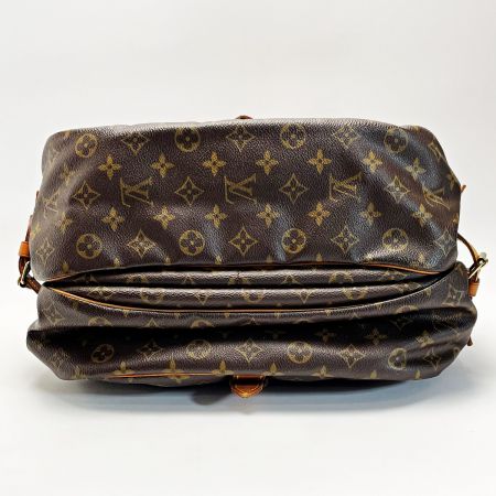 LOUIS VUITTON ルイヴィトン モノグラム ソミュール35 M42254 ブラウン ショルダーバッグ レディース ゴールド金具