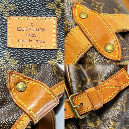  LOUIS VUITTON ルイヴィトン モノグラム ソミュール35 M42254 ブラウン ショルダーバッグ レディース ゴールド金具