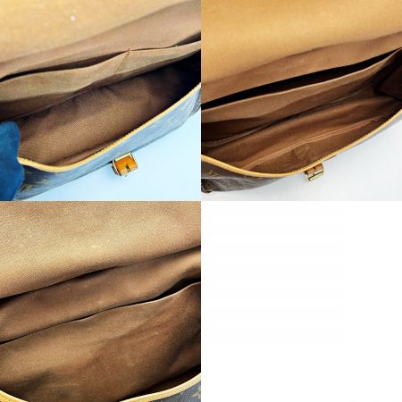  LOUIS VUITTON ルイヴィトン モノグラム ソミュール35 M42254 ブラウン ショルダーバッグ レディース ゴールド金具