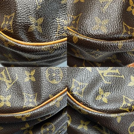  LOUIS VUITTON ルイヴィトン モノグラム ソミュール35 M42254 ブラウン ショルダーバッグ レディース ゴールド金具