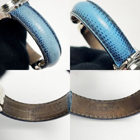  GUCCI グッチ バングルウォッチ GQ6600 シルバー系 クォーツ レザー ターンフェイス レディース 腕時計