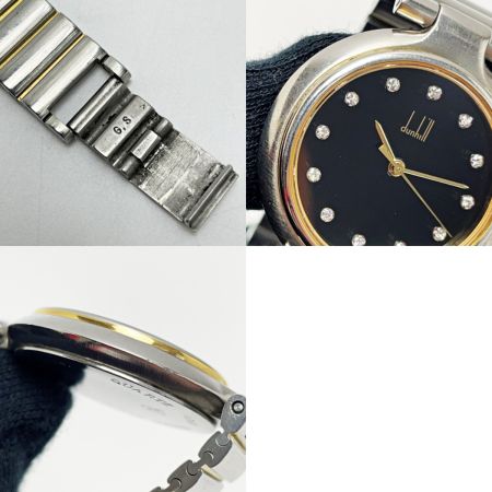  dunhill ダンヒル ミレニアム 12Pダイヤ ブラック クォーツ メンズ 腕時計