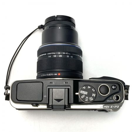  OLYMPUS オリンパス ミラーレス一眼 E-P3 レンズ M.ZUIKO DIGITAL 14-42mm デジタルカメラ