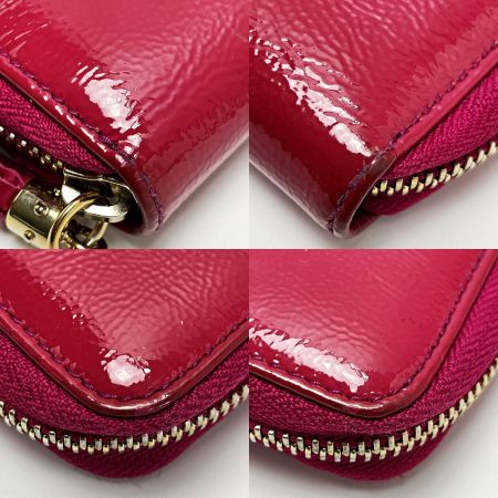  GUCCI グッチ インターロッキングG 351486 ピンク ラウンドファスナー財布 レザー レディース ゴールド金具