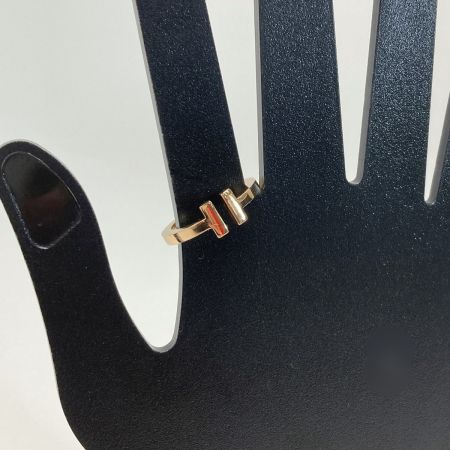  Tiffany & Co. ティファニー Tスクエア リング K18YG イエローゴールド 18号 指輪
