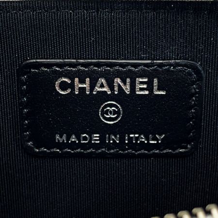  CHANEL シャネル マトラッセ AP2086 ホワイト ジップコインパース ラムスキン レディース シルバー金具 ギャランティカード有