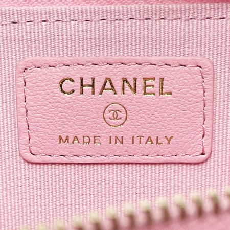  CHANEL シャネル マトラッセ AP0221 ベビーピンク コインケース ラムスキン レディース ゴールド金具