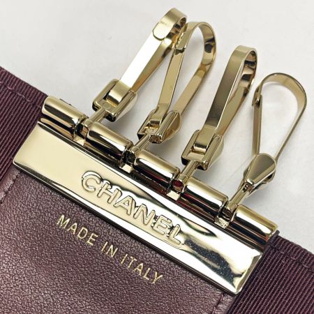  CHANEL シャネル マトラッセ ブラック キーケース 4連 キャビアスキン レディース ゴールド金具 ギャランティカード有