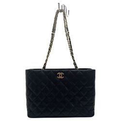 ☆☆ CHANEL シャネル マトラッセ AS3634 ブラック チェーントートバッグ キャビアスキン レディース ゴールド金具 Bランク