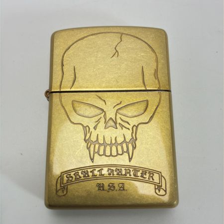 ZIPPO ジッポー オイルライター 2005年製 SKULL HANTER U.S.A.