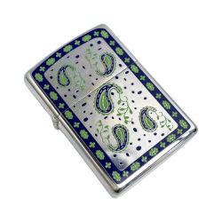 ☆☆ ZIPPO ジッポー ライター 1998年製 200ペイズリーGR 箱有 200PAISLEY Bランク