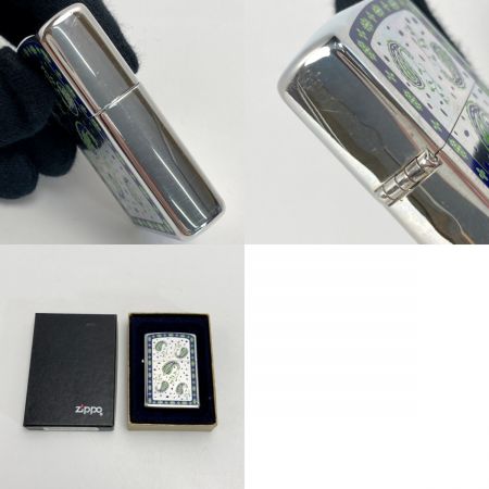  ZIPPO ジッポー ライター 1998年製 200ペイズリーGR 箱有 200PAISLEY
