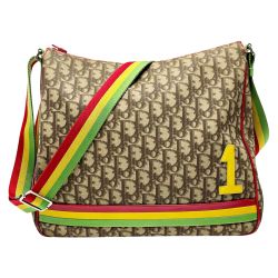 ☆☆ Christian Dior クリスチャンディオール トロッター ラスタライン 02RU0074 マルチカラー ショルダーバッグ レディース Cランク