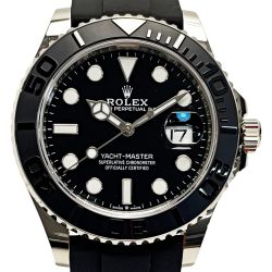 ☆☆ ROLEX ロレックス ヨットマスター 42 226659 ブラック 自動巻き ホワイトゴールド メンズ 腕時計 箱・ギャランティ有 Bランク
