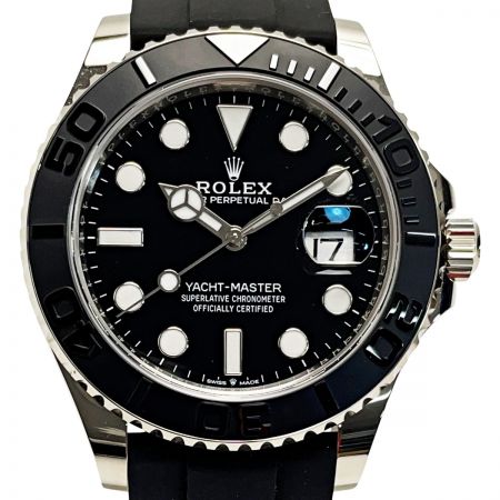  ROLEX ロレックス ヨットマスター 42 226659 ブラック 自動巻き ホワイトゴールド メンズ 腕時計 箱・ギャランティ有