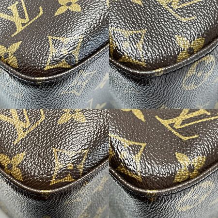  LOUIS VUITTON ルイヴィトン モノグラム ルーピング M51145 ブラウン ハンドバッグ レディース ゴールド金具