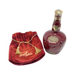 ☆☆ CHIVAS BROTHERS ロイヤルサルート 21年 赤 陶器 古酒 700ml 布袋有 ROYAL SALUTE Nランク 未開栓