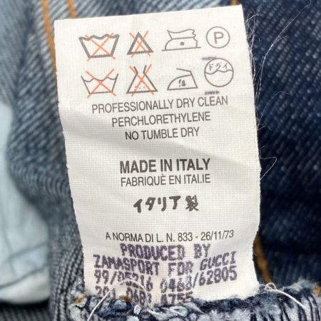  GUCCI グッチ デニム パンツ フラワー刺繍 ﾌﾗﾜｰ刺繍 インディゴ サイズ 38 レディース