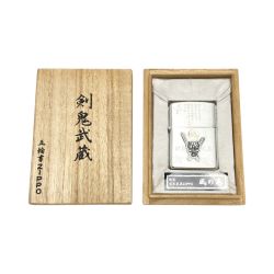 ☆☆ ZIPPO ジッポー ライター 2003年製 剣鬼武蔵 五輪書 宮本武蔵 風の巻 限定 箱有 Sランク