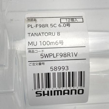  SHIMANO シマノ タナトル8 PL-F98R 5C PEライン 100m 6号 12個入 ケース付き