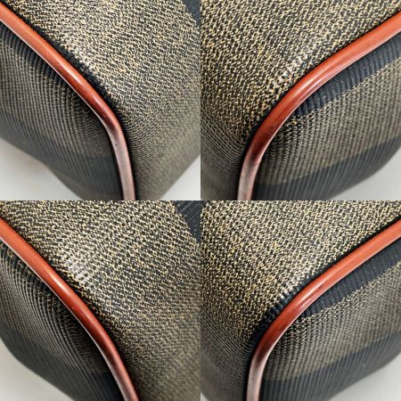  FENDI フェンディ ペカン ブラウン ミニボストンバッグ レディース ゴールド金具 ストラップ有