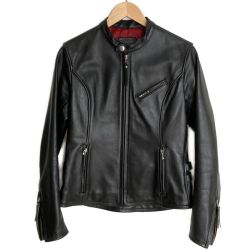 ☆☆ KADOYA レザージャケット 牛革 サイズ M レディース ブラック Bランク