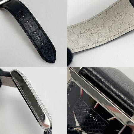  GUCCI グッチ Gタイムレス レクタンブル 138.4 ブラック クォーツ メンズ 腕時計 箱・取説有