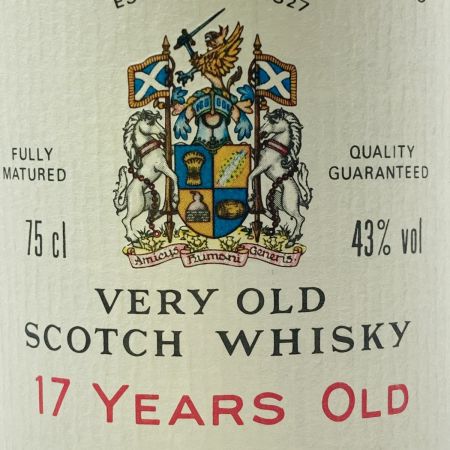  Ballantine's バランタイン 17年 ベリーオールド 750ml 43度 スコッチ ウイスキー 古酒 VERY OLD 未開栓