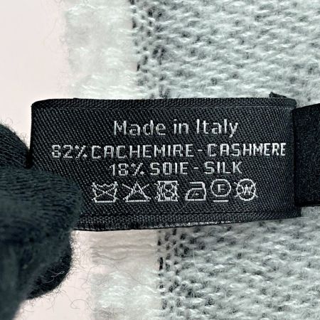  CHANEL シャネル ストール グレー ココマーク カシミヤ82％ シルク18% レディース