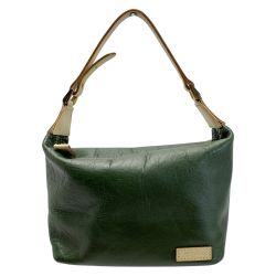 ☆☆ Somes Saddle ソメスサドル ハンドポーチ モスグリーン レザー 袋有 Bランク