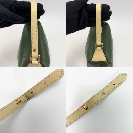  Somes Saddle ソメスサドル ハンドポーチ モスグリーン レザー 袋有