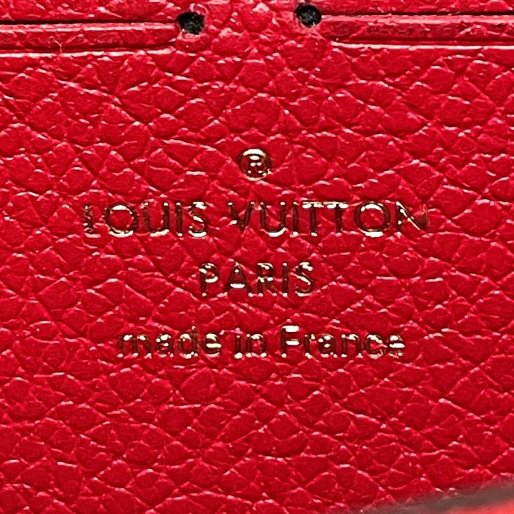 LOUIS VUITTON ルイヴィトン ポルトフォイユ・クレマンス 長財布 M61701 レッド モノグラム アンプラント レディース  布袋有｜中古｜なんでもリサイクルビッグバン