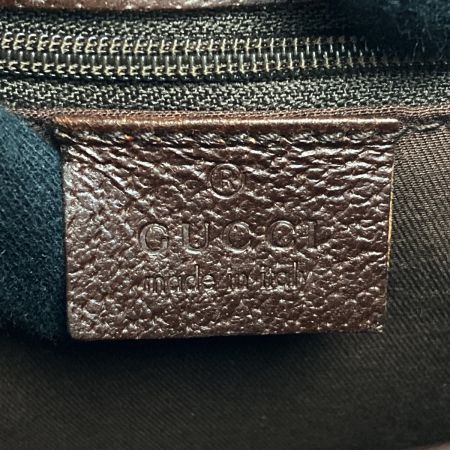  GUCCI グッチ GGキャンバス ボディバッグ 131236 キャンバス×レザー ウエストバッグ 布袋有