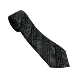 ☆☆ LOUIS VUITTON ルイヴィトン クラヴァット・パーティー モノグラム ネクタイ ブラック シルク Bランク