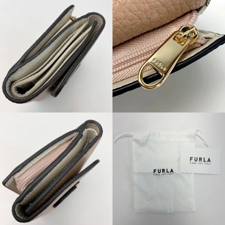  FURLA フルラ レザー WP00241 BX0335 ピンク×ベージュ 3つ折り財布 レディース 袋有